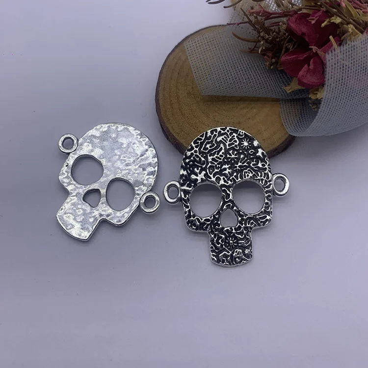 

Браслет из серебра, 7 частей, браслет в стиле панк, браслет «сделай сам», металлический браслет для рук