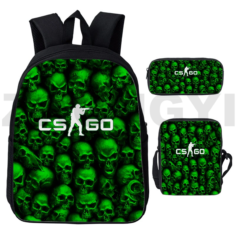 Cartoon 3D Print CS GO Backpack for Girl Assault CSGO Game Shoulder Bag Teenage College Laptop Travel Packbag Business Urban Bag