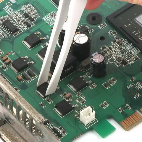 FIXFANS Пинцеты пластиковые белые 3 шт