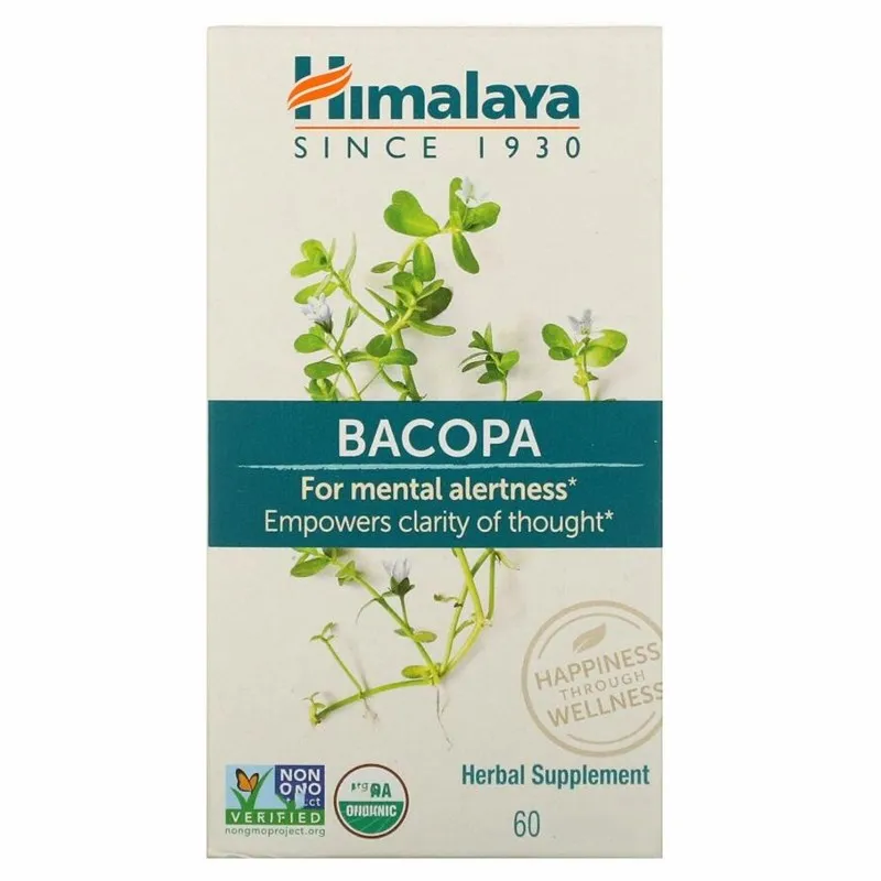 

Himalaya Bacopa 60 Caplets improve memory Ayurveda Natural Herbal
