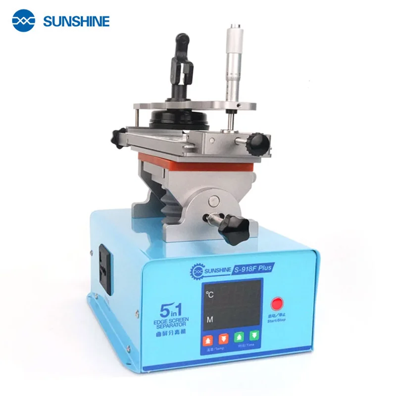 

Sunshine S-918F Plus Edge Screen Separator Multifunctional 5 In 1 Middle Frame Separator 360° Rotation Glue Remover