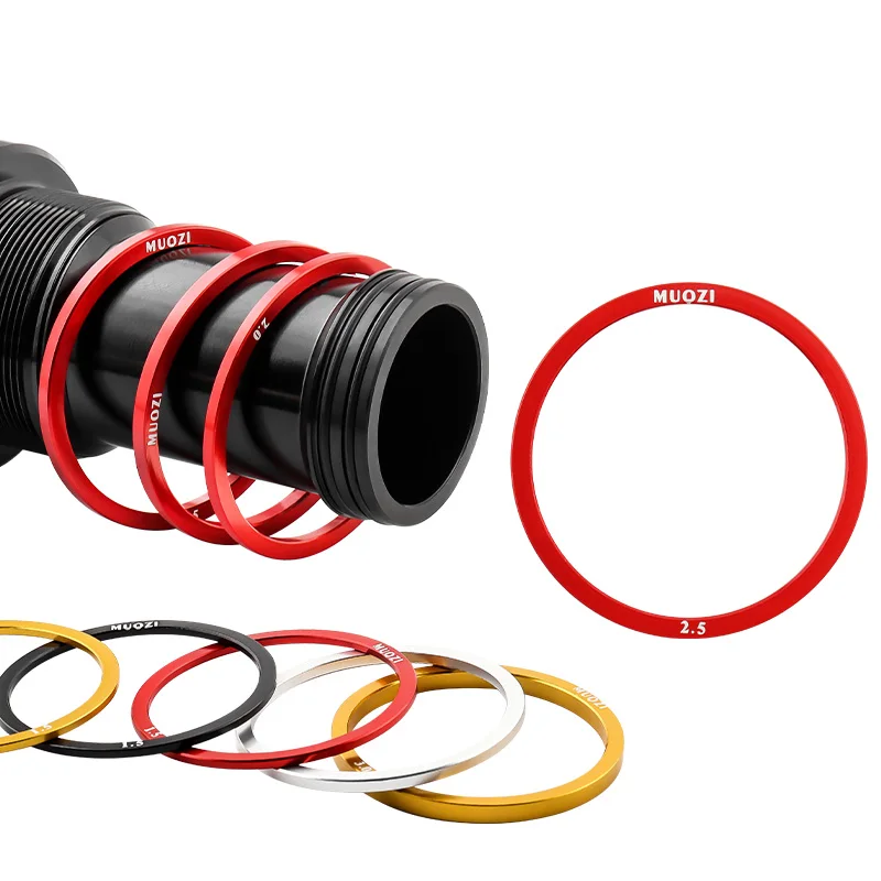 MUQZI 5 шт. шайба каретки для велосипеда 1 5/2/2 5/3 мм прокладка кассеты BB68 BB73 BB90 BB92