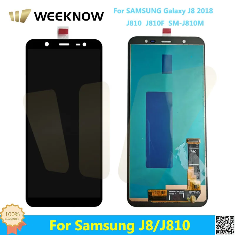 

Incell For Samsung Galaxy J8 2018 LCD J810 J810F J810M Display For J8 SM-J810M LCD Screen Touch Digitizer Assembly Replacement