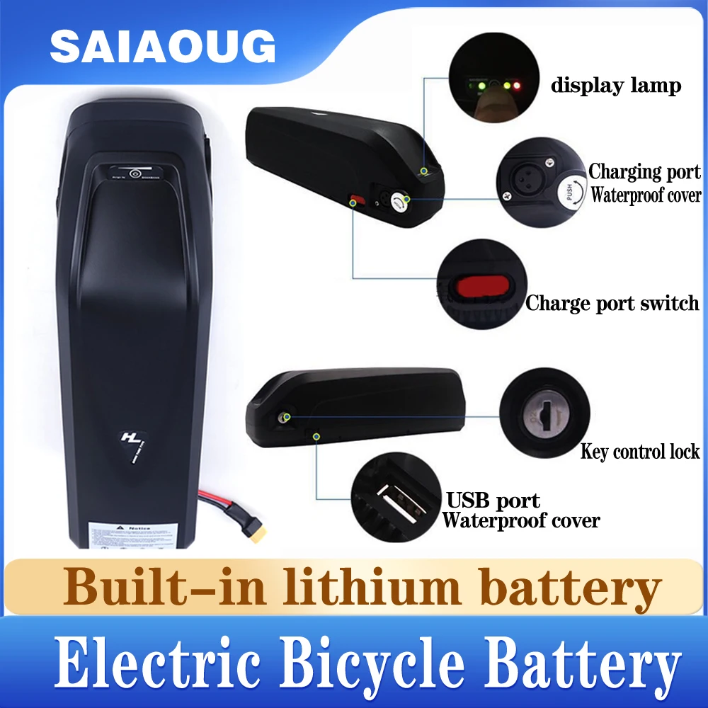 Оригинальный аккумулятор 36 В 20 А · ч 50 для электровелосипеда Hailong 40 BMS 350 Вт 500 750 1000