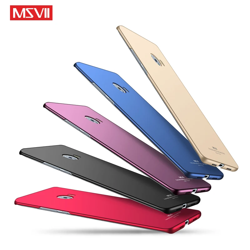 MSVII чехлы для Xiaomi Mi Note 2 Чехол с кольцом на палец Тонкие Матовые Note2 металлический