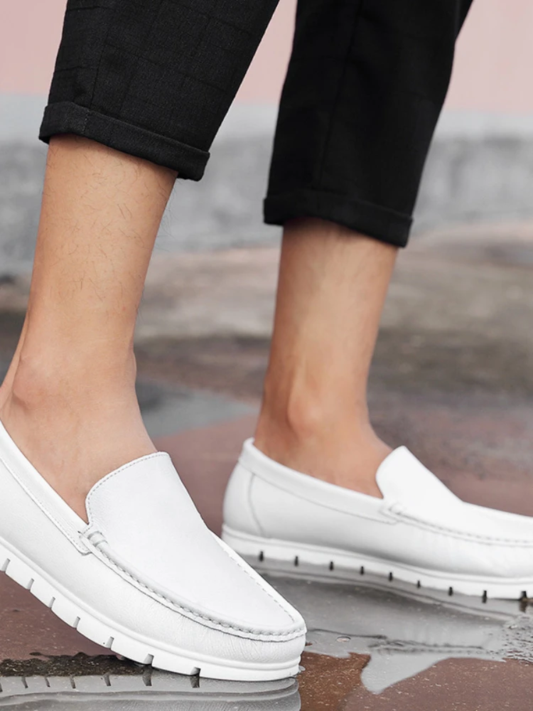 

Men's Leather Small White Shoes Doctor Shoes Casual Shoes Sports Outdoor Shoes