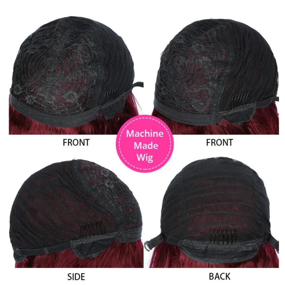 Рисунок 6 - 99J, бордовые прямые человеческие волосы с Бобом