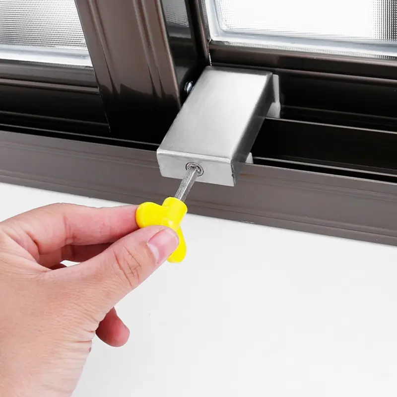 

Window lock stopper sliding window aluminum alloy safety lock child protection door and window anti-theft lock