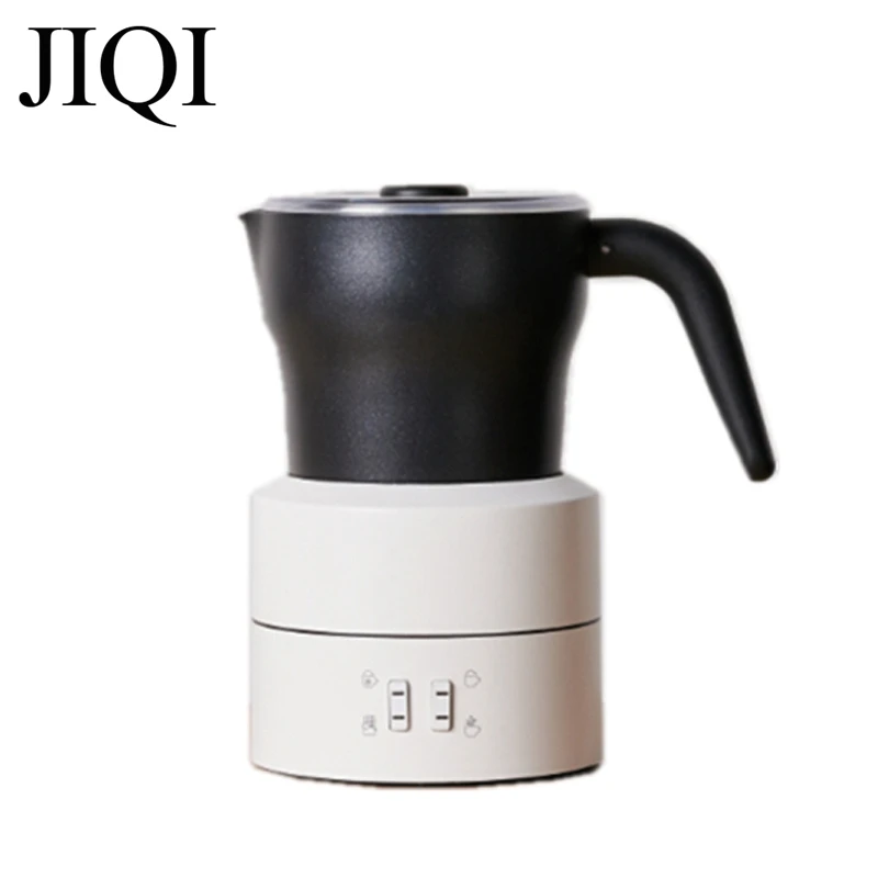 JIQI Automatic Electric Milk Frother Milk Steamer Cold/Hot Milk Foam Machine Foamer Espresso Coffee Bubbler Tool Hot Chocolate
