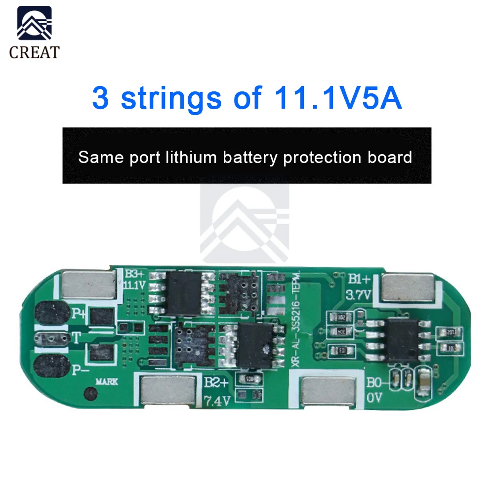 

BMS 3S 5A 11,1 V 12,6 V 18650 Защитная плата литий-ионной, литиевой батареи с одним и тем же портом для портативного/электрического зарядного устройства