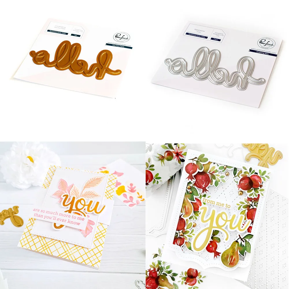 

You Are Amazing Hot Foil Metal Cutting Dies Scrapbooking Album Stamp Make Paper Card Handmade 2023 New Arrival Die Cut