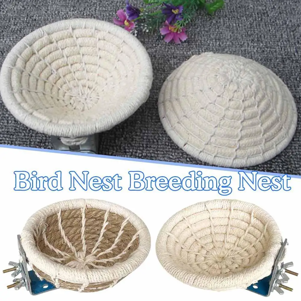 

Parrot Nest Rope Weave Bird Breeding Nests Bed for Parakeet Finch Lovebird and Small Parrot Cage Hatching Nesting Box