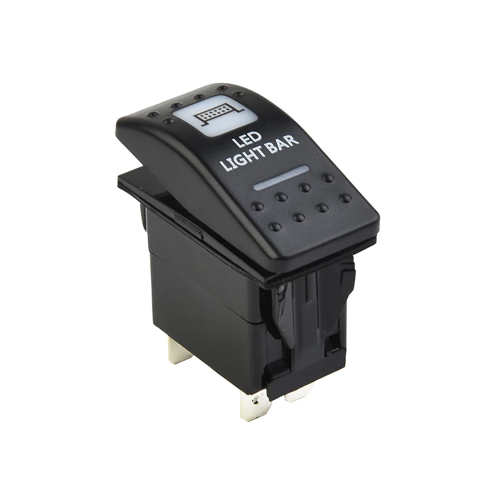 

High Quality New Durable Practical Switch LED Light Bar Accessories White Light 1pc ON-OFF Rocker Switch Parts