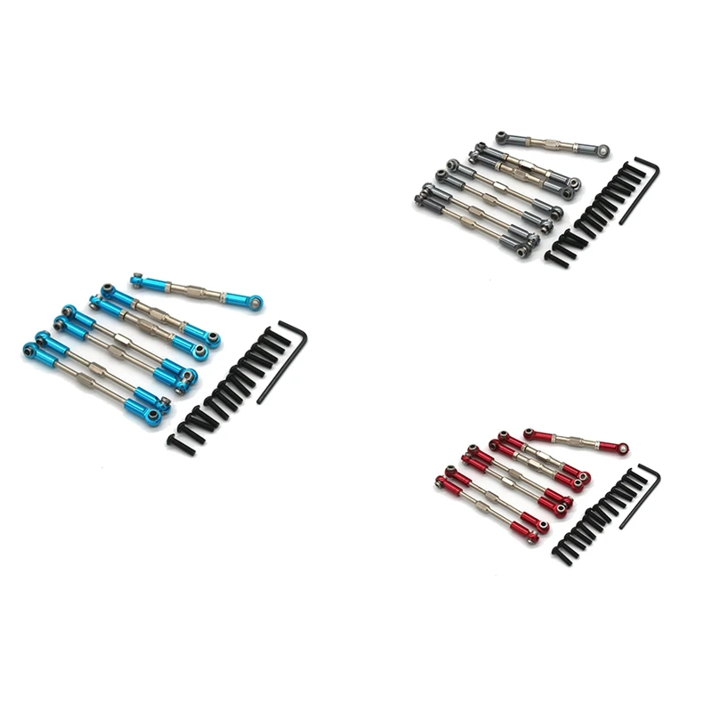 

For Wltoys 1/10 104001 Remote Control Car Parts Metal Upgrade Rod Adjustable Tie Rod