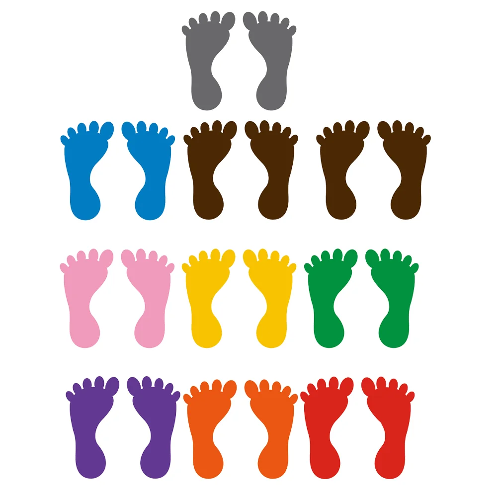 

Floor Footprint Stickers Decals Decal Decoration Sticker Decor Kids Classroom School Supplies Kindergarten Baby Waterproof