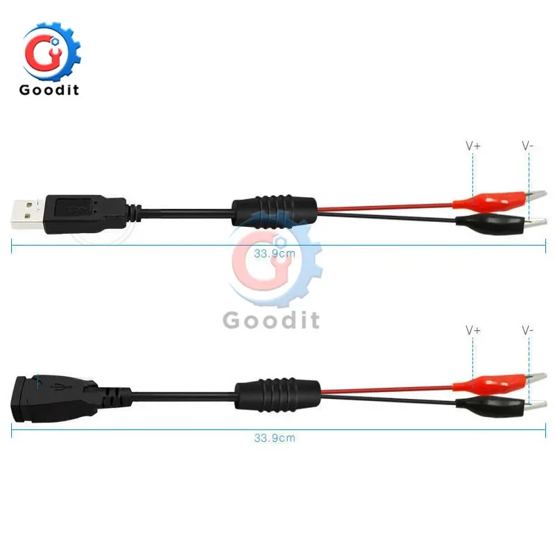 

Gaqqee USB-зажимы крокодил металлические