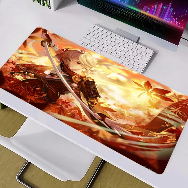 

Xxl коврик для мыши для геймеров Genshin противоскользящие Компьютерные аксессуары крутой большой Настольный коврик для дома 900x40 0 коврик для мы...