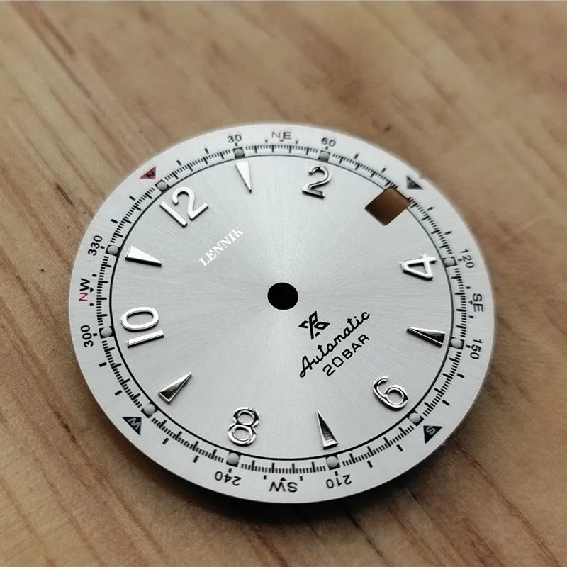 S-Uhr zifferblatt Kletterer Stil Uhr zubehör 28,5mm grün lume 3D logo super qualität fit nh35/36/4r36 fall und bewegung
