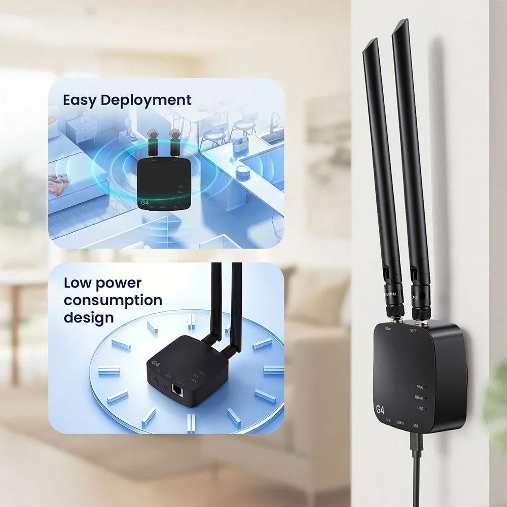 Фото Модуль Wi-Fi HaLow-шлюза Elecrow ThinkNode G4 с поддержкой Wi-Fi HaLow + двухдиапазонного режима 2,4 ГГц, поддержка сетевых режимов AP/STA/Mesh №4