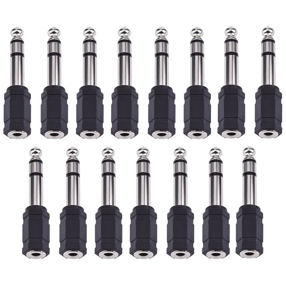 15 шт. наушники микрофон стерео разъем кабеля конвертер 65 мм 35