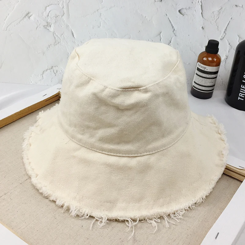 Панама женская/мужская с кисточками мягкая винтажная рыболовная шляпа из денима