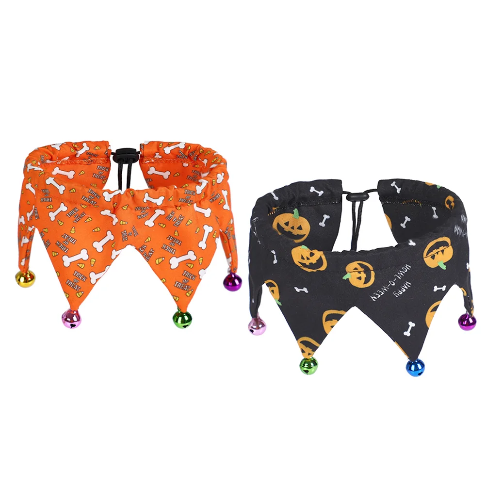 

Dog Collarpet Cat Bandana Puppy Scarf Pumpkin Costume Triangle Costumes Hat Wizard Neck Bunny Cape Bib Head Kerchiefs Scarfs