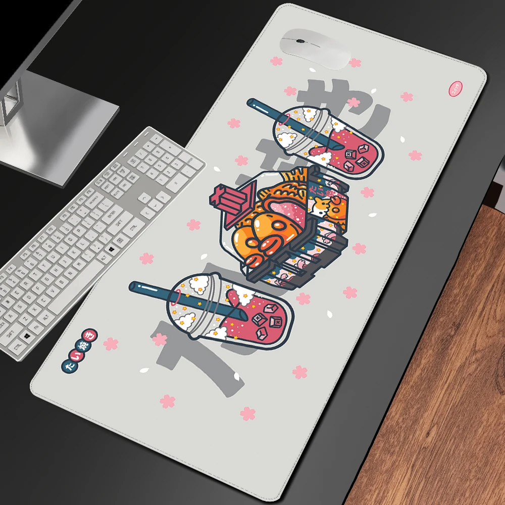 

Cute Tumbler Cartoon Mouse Mats Switch Pad Keyboard Lock Edge Desktop Table Mat Ultra Large Carpet Mousepad Company Gamer Mat