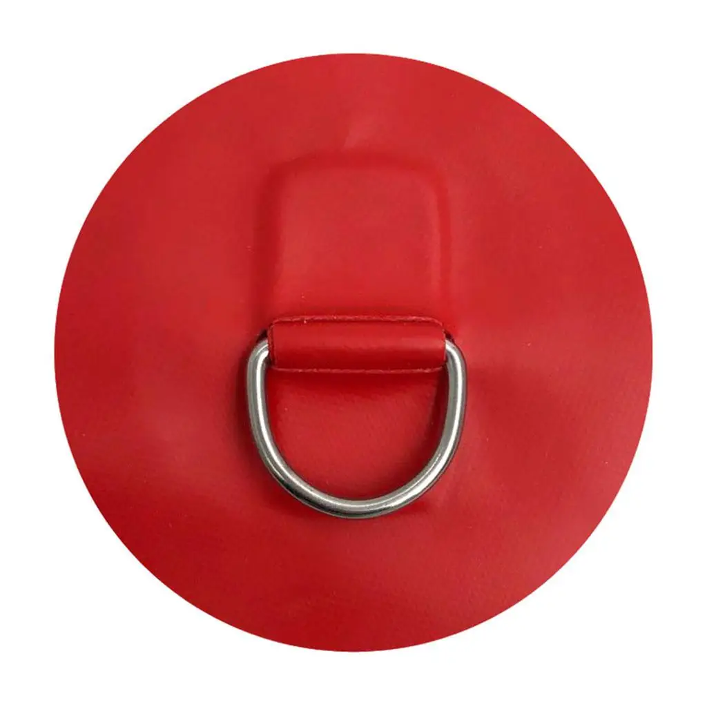 

Stainless Steel D Pad PVC Replacement for Inflatable Boat Raft Dinghy SUP (Round Shape, Red)