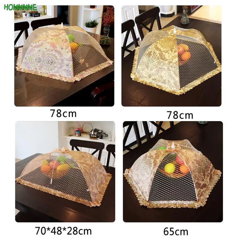 Portable Umbrella Style Food Cover Anti  Lace Table Home Using Food Cover Kitchen Gadgets Cooking Tools 1pc