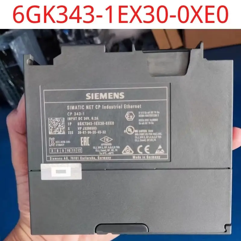 

used Siemens test ok real 6GK7343-1EX30-0XE0 Communications processor CP 343-1 for connection of SIMATIC S7-300 to Industrial Et