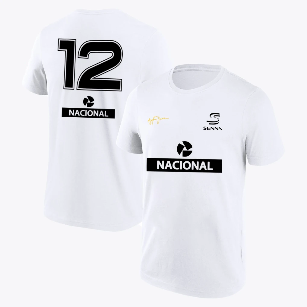Памятная футболка унисекс больших размеров Ayrton Senna # Футболка для болельщиков в стиле ретро с дизайном 12 Driver Design, из хлопка, с изображением бразильской легенды (art.: 3920daaee0795) - 3920daaee0795