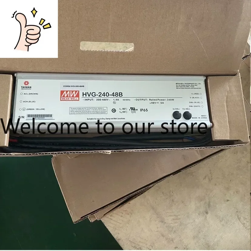 Фото Новый водонепроницаемый диммируемый LED-драйвер Taiwan Mingwei High Voltage PFC HVG-240-36B 240W 36V 6.7A №1