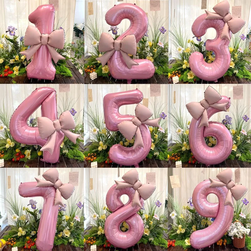 Розовые фольгированные шары MOONBIFFY 40 дюймов