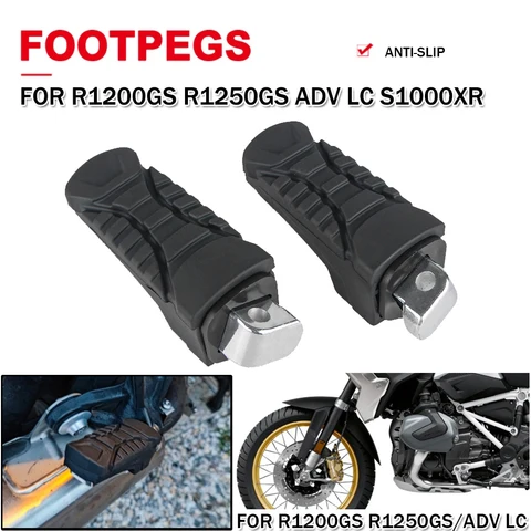 Для BMW R1200GS R1250GS ADV Adventure GS 2014-2022 2023, подножка заднего пассажира, подставка для ног S1000XR, кронштейн подножек, резиновая крышка