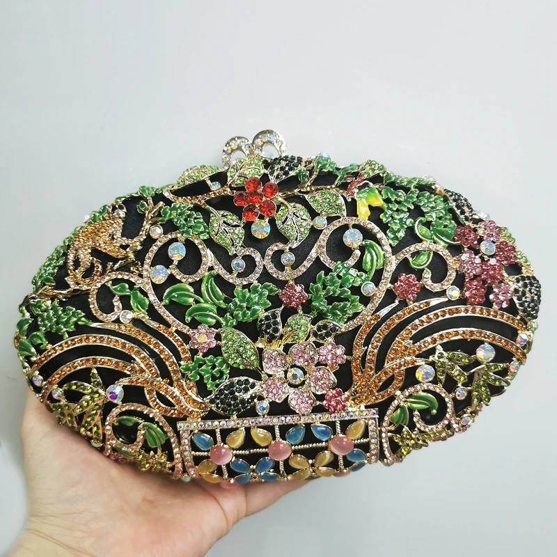 

Женский мини-клатч с камнями, кошелек, женская вечерняя сумочка с цветочным рисунком и кристаллами, сумочки для свадебного торжества и ужина, кошельки для невесты