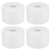 4 pieces swimming pool filter foam cartridge compatible with intex s1 type reusable washable filter sponge