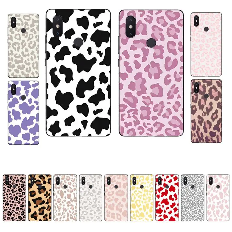 

Fashion Leopard Print Phone Case for Xiaomi mi 8 9 10 lite pro 9SE 5 6 X max 2 3 mix2s F1