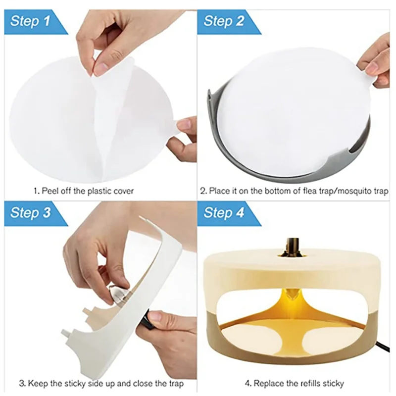 Заправочные диски для ловушек блох сменные клеевые доски 12 шт. 7 1 дюйма подходят