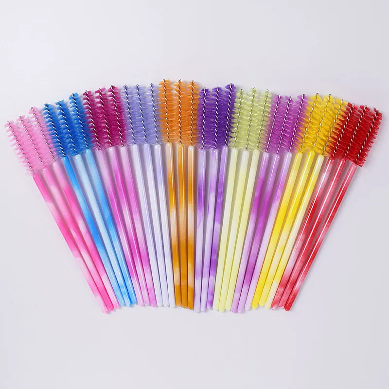 

GICICU Eyelash Brush Double Color Rod Nylon Eyelash Eyebrow Brush Eyelash Comb Eye Makeup Brush Eyelash Extension Supplies
