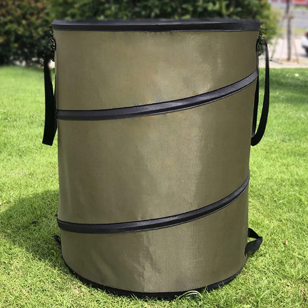 

Collapsible Container Leaf Trash Can Reusable Portable Waste Home Outdoor Yard Camping Bag Garden Garbage Storage Grass Bin