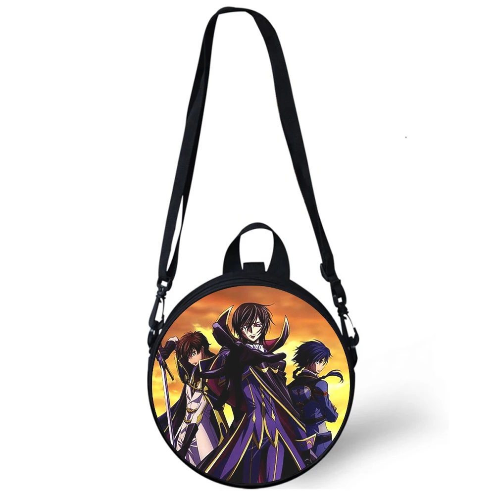 CODE GEASS Lelouch of the Rebellion Child kindergarten Bag 3D Print Shoulder Bags School Women Mini Round Bagpacks Rugtas Bag