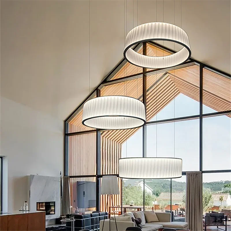 Тканевый светодиодный подвесной светильник для спальни домашний декор лампа