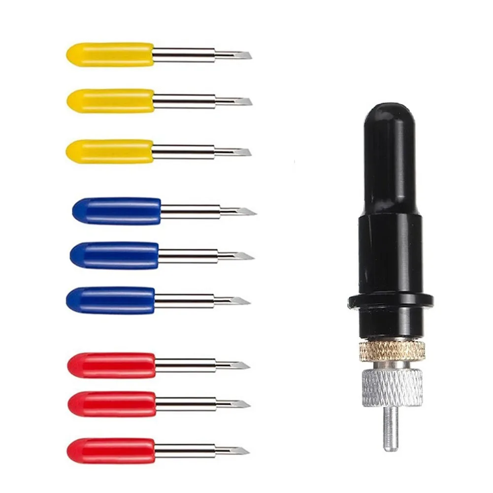 

Tungsten Steel Blade Holder 30/45/60 Degree Blades Cutter No Rust And Anti-static For Roland Carving Cutting Plotter