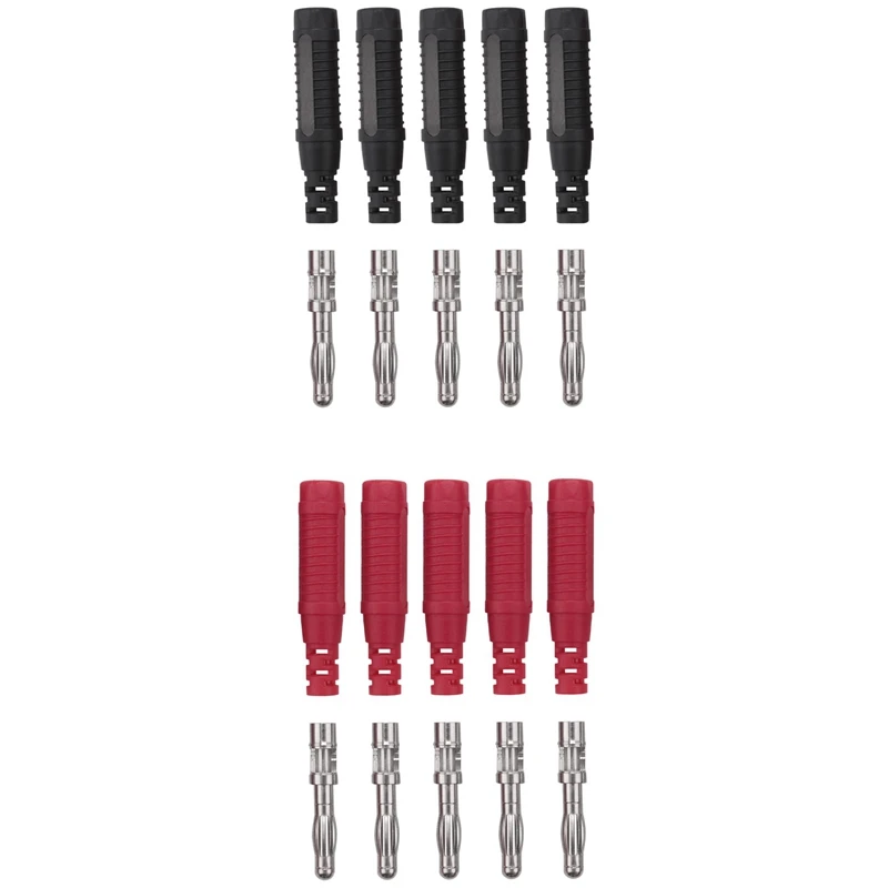 

30Pcs 4Mm Banana Plugs Solder DIY Banana Plug Male Connectors Adapters For Multimeter Test Leads Probes