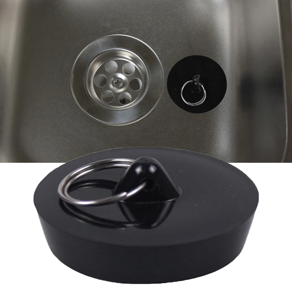 

Rubber Leakage-Proof Washroom Kitchen Bathtub Stopper Round Floor Sewer Drain Plug Sink Bathtub Drainage Cover Bathroom Supplies
