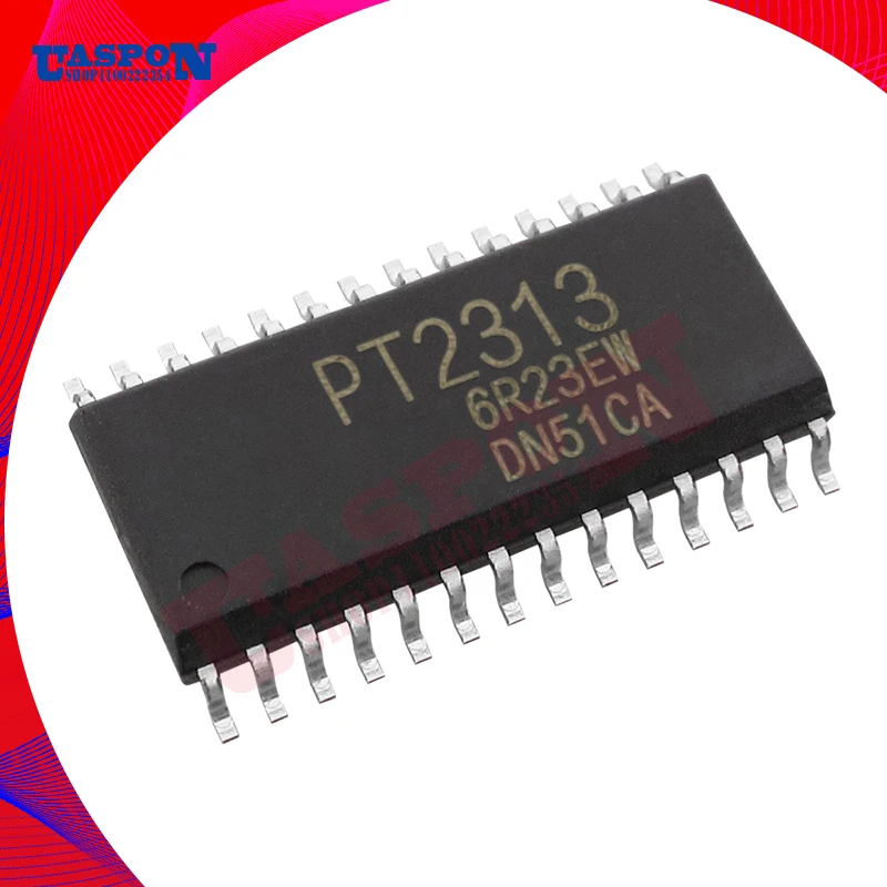

4-канальный Аудиопроцессор IC PT2313L PT2313 SOP-28, 5 шт.
