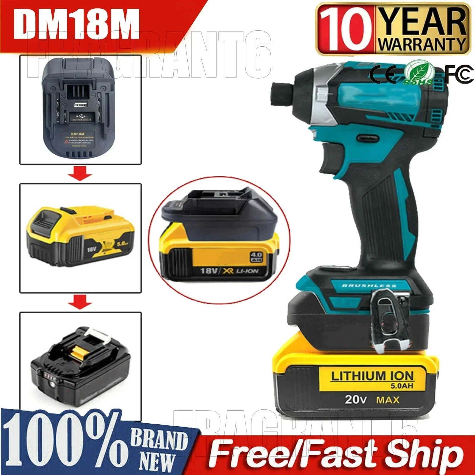 Адаптер аккумулятора XMSJ для Makita 18В