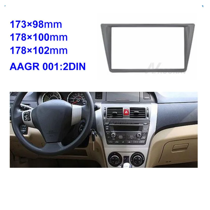 

2Din Car Radio Panel Stereo Panel Car Modification DVD Frame Fasxia Car Audio Frame Fit for Great Wall Voleex C30 2009