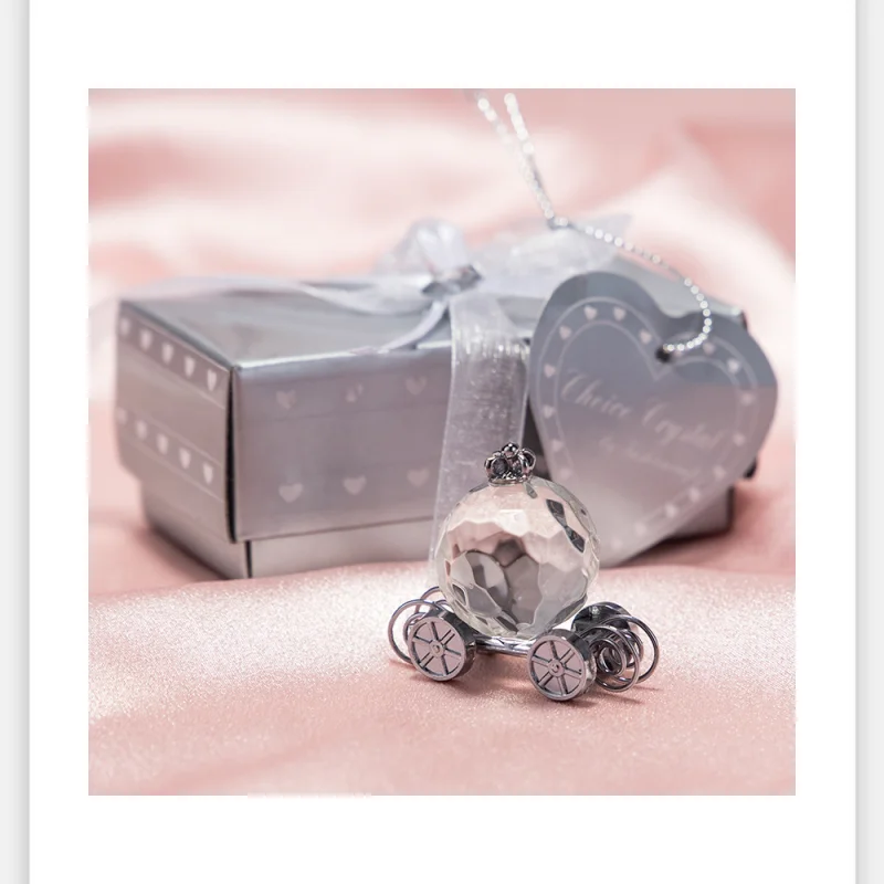 

100pcs High Quality Choice Crystal Collection Cinderella Crystal Pumpkin Carriage wedding Favors lin5056