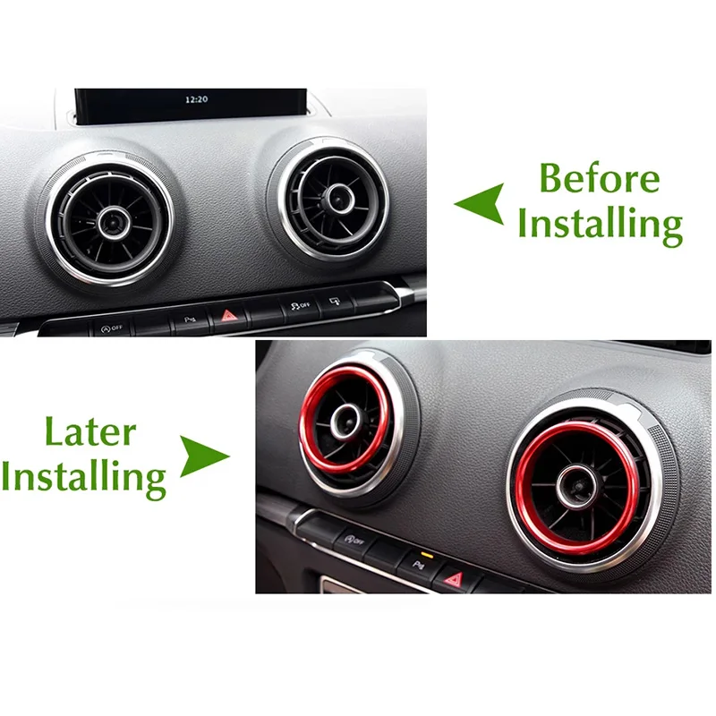 Автомобильное кольцо для вентиляционного отверстия кондиционера крышка отделка